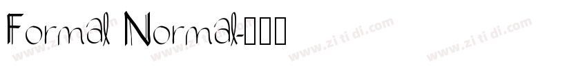 Formal Normal字体转换